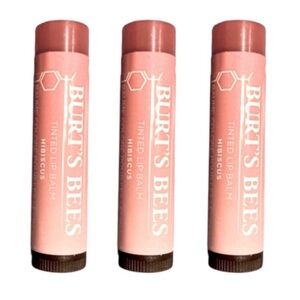 New 3 Burt’s Bees Hibiscus Tinted Lip Balms